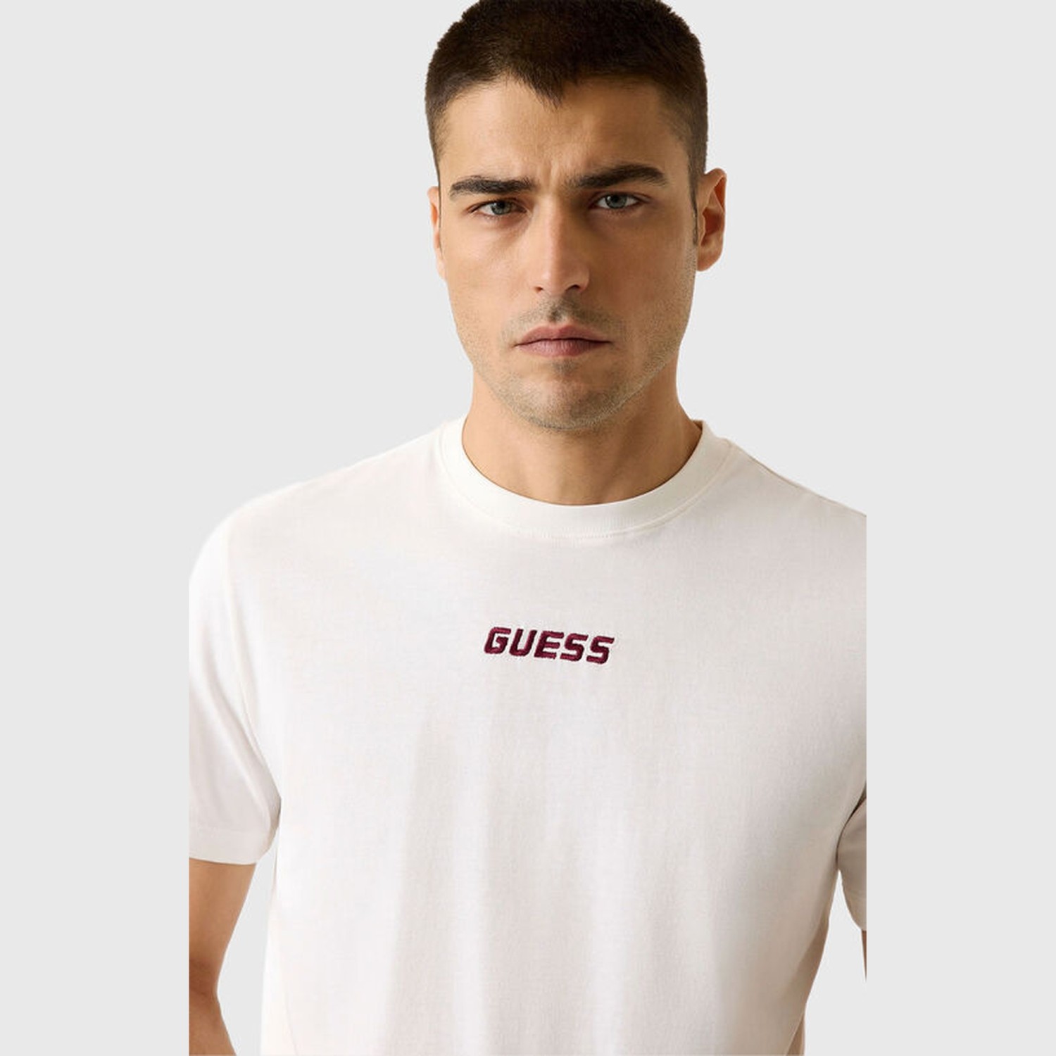 Ανδρική Κοντομάνικη Μπλούζα με Λογότυπο GUESS