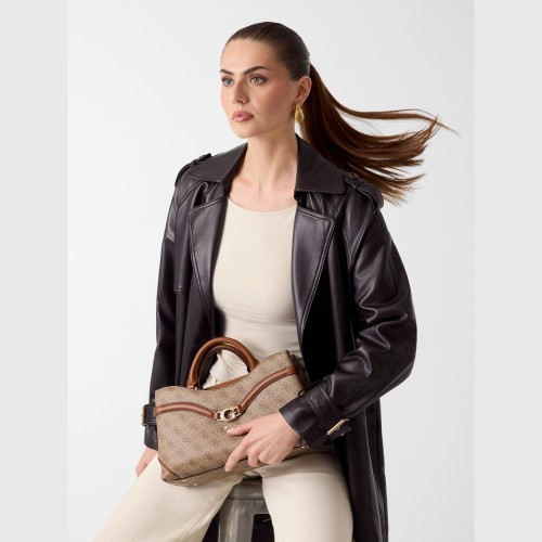 Γυναικεία Τσάντα Χειρός με Λογότυπο GUESS Γυναικεία Τσάντα Χειρός με Λογότυπο GUESS