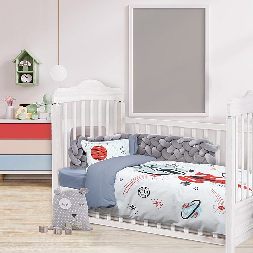 DAS BABY ΣΕΤ ΣΕΝΤΟΝΙΑ ΚΟΥΝΙΑΣ SMILE DIGITAL 4851 ΓΚΡΙ, ΚΟΚΚΙΝΟ, ΛΕΥΚΟ