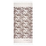 GREENWICH POLO CLUB PAREO PRINTED 80Χ180 3668 BROWN