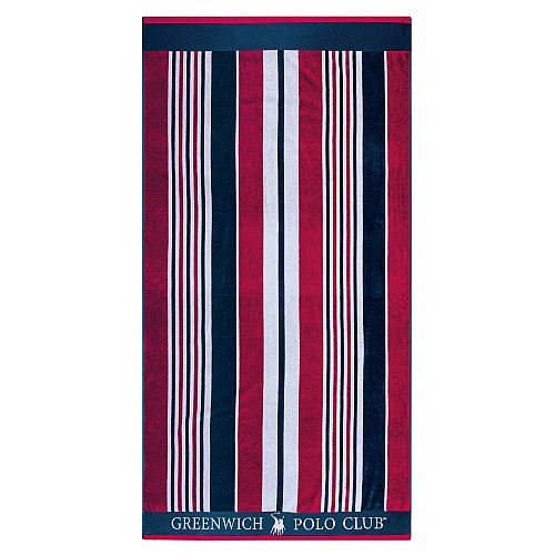 GREENWICH POLO CLUB ΠΕΤΣΕΤΑ ΘΑΛΑΣΣΗΣ 90Χ180 3632 BLUE, RED, WHITE
