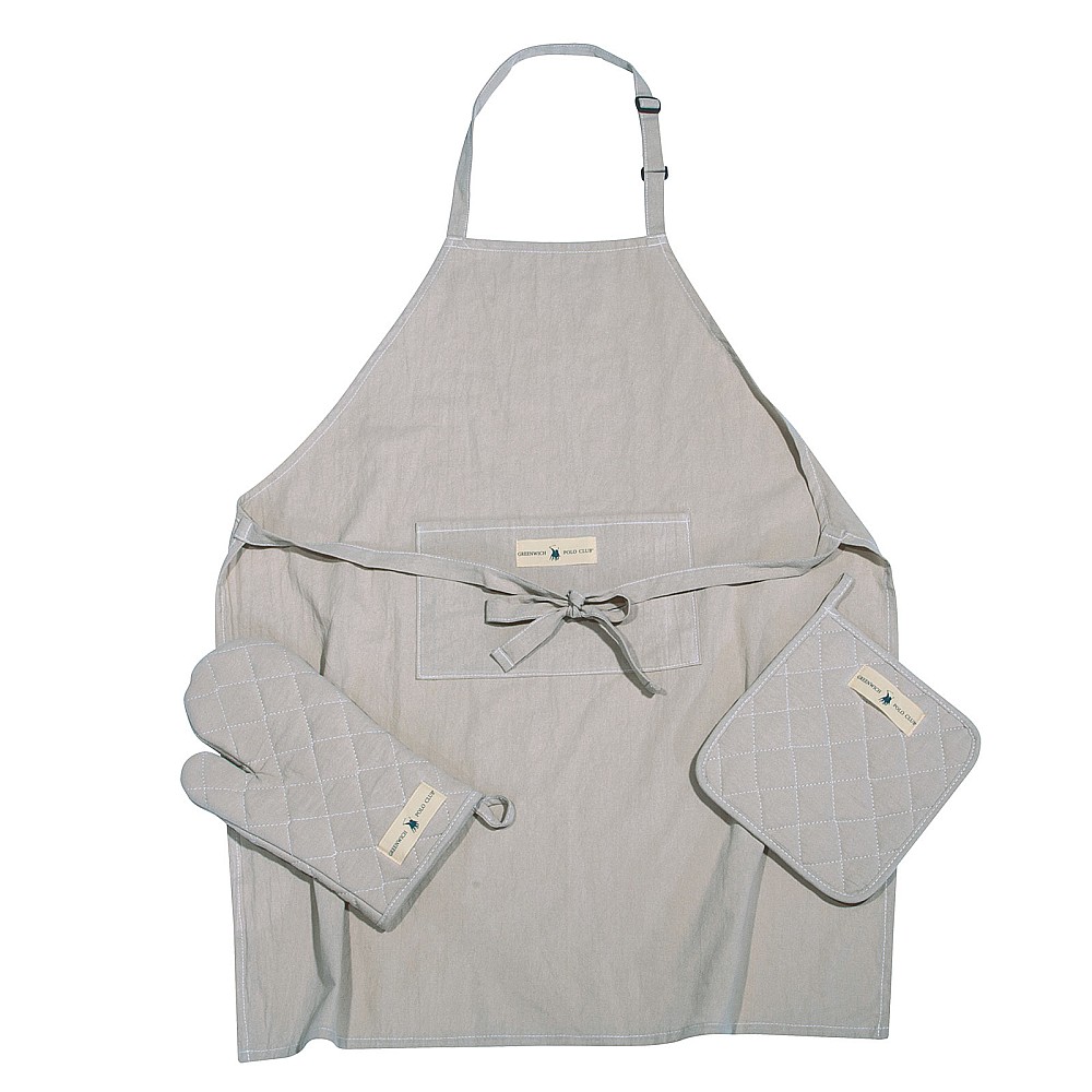 GREENWICH POLO CLUB ΣΕΤ ΚΟΥΖΙΝΑΣ 3 ΤΕΜΑΧΙΩΝ 2638 GREY