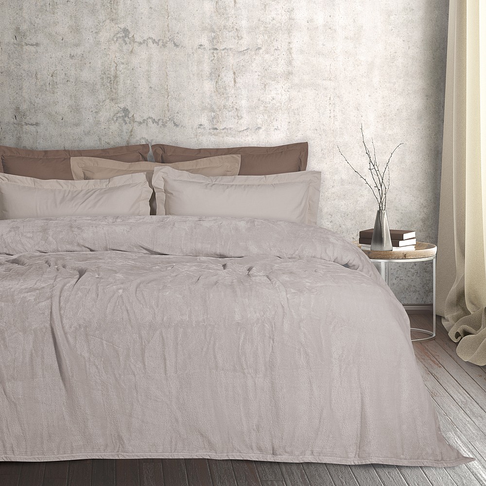 DAS HOME ΚΟΥΒΕΡΤΑ VELOUR MONH 1345 BEIGE