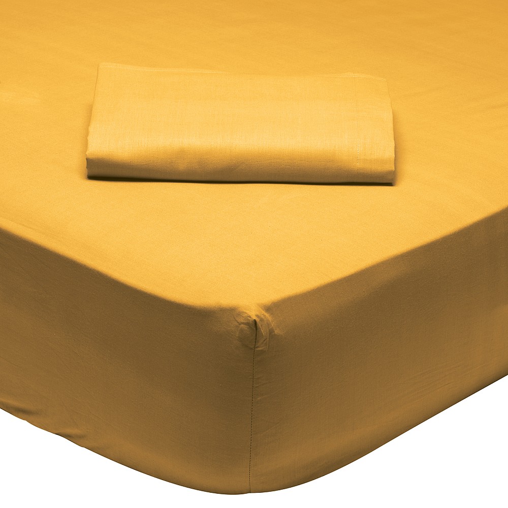 DAS HOME ΣΕΝΤΟΝΙ ΥΠΕΡΔΙΠΛΟ ΜΕ ΛΑΣΤΙΧΟ 160Χ200+35 MUSTARD 1019 MUSTARD