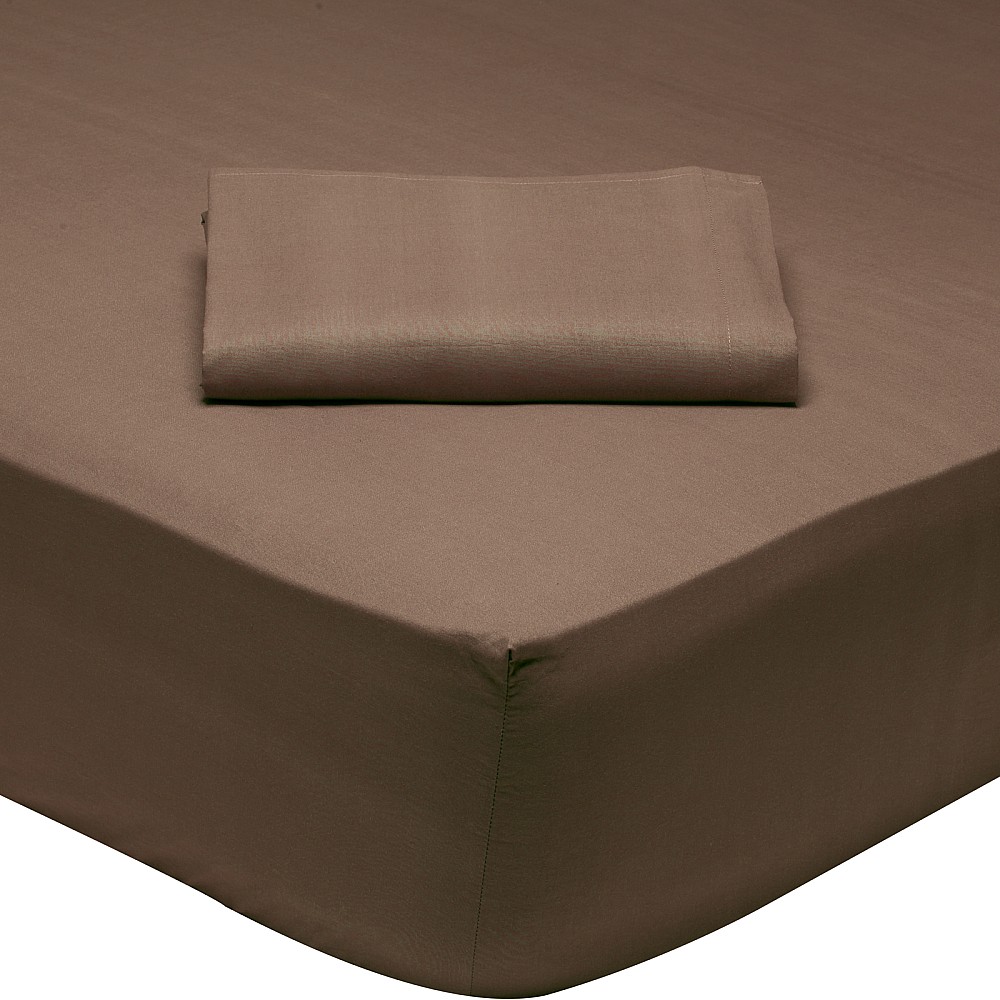 DAS HOME ΣΕΝΤΟΝΙ KING ΜΕ ΛΑΣΤΙΧΟ 180*200+35 COFFEE BRONW 1004 COFFEE BROWN