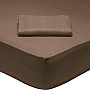 DAS HOME ΣΕΝΤΟΝΙ KING ΜΕ ΛΑΣΤΙΧΟ 180*200+35 COFFEE BRONW 1004 COFFEE BROWN