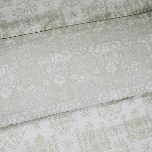 DAS HOME ΣΕΤ ΣΕΝΤΟΝΙΑ ΥΠΕΡΔΙΠΛΑ HAPPY 9673 TAUPE, WHITE