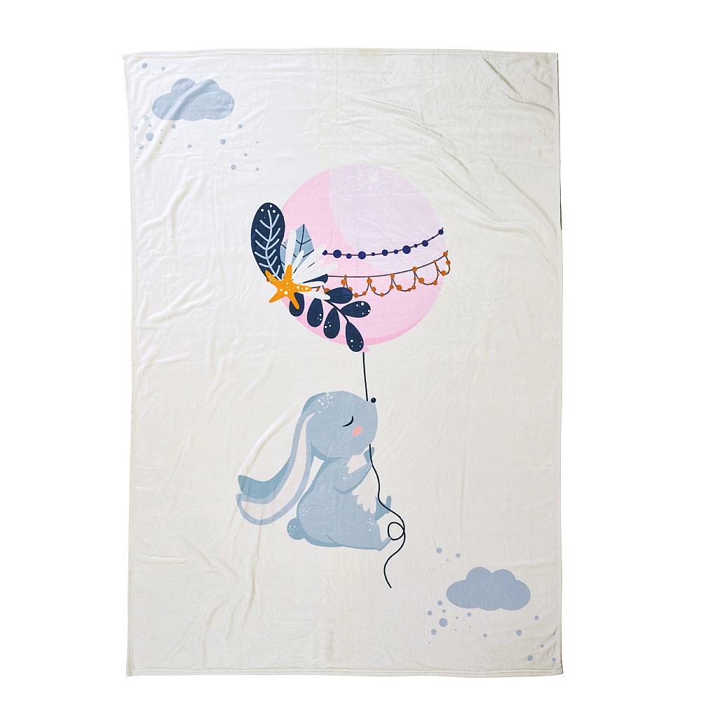 DAS BABY ΚΟΥΒΕΡΤΑ FLEECE ΑΓΚΑΛΙΑΣ FUN 4915 LIGHT BLUE, MINT, PINK