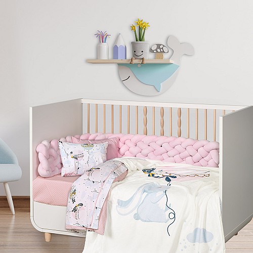 DAS BABY ΚΟΥΒΕΡΤΑ FLEECE ΚΟΥΝΙΑΣ FUN 4915 LIGHT BLUE, MINT, PINK
