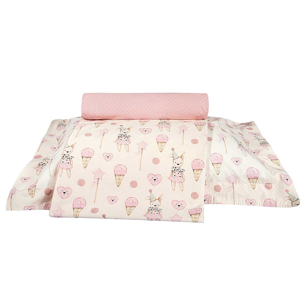 GREENWICH POLO CLUB ΣΕΤ ΣΕΝΤΟΝΙΑ ΜΟΝΑ ESSENTIAL 8859 IVORY, PINK