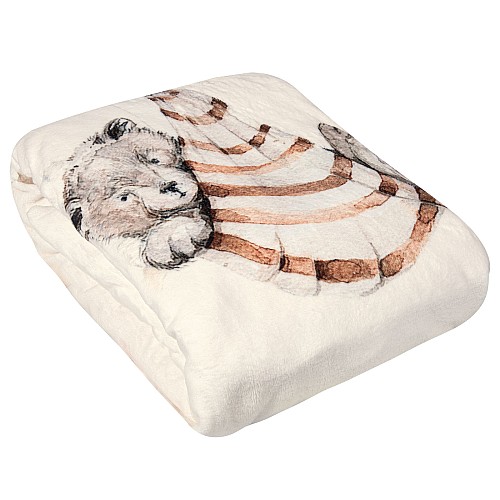GREENWICH POLO CLUB ΚΟΥΒΕΡΤΑ FLEECE ΚΟΥΝΙΑΣ ESSENTIAL 8850 CREAM, TAUPE, TERACOTTA
