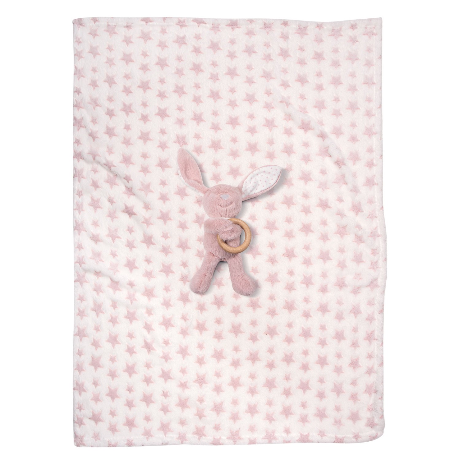 GREENWICH POLO CLUB ΚΟΥΒΕΡΤΑ FLEECE ΑΓΚΑΛΙΑΣ ESSENTIAL 8845 PINK, WHITE