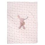 GREENWICH POLO CLUB ΚΟΥΒΕΡΤΑ FLEECE ΑΓΚΑΛΙΑΣ ESSENTIAL 8845 PINK, WHITE