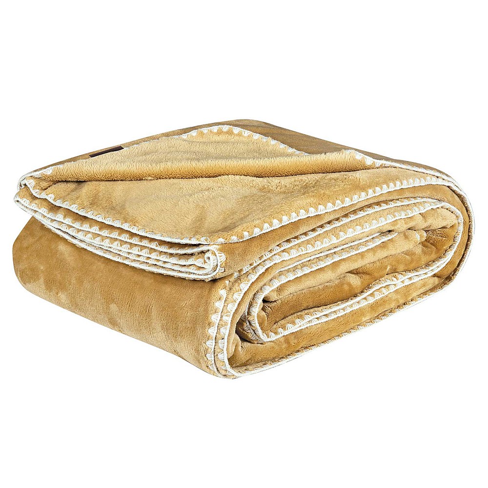 GREENWICH POLO CLUB ΚΟΥΒΕΡΤΑ FLEECE 220X240 ESSENTIAL 4441 OCHRE