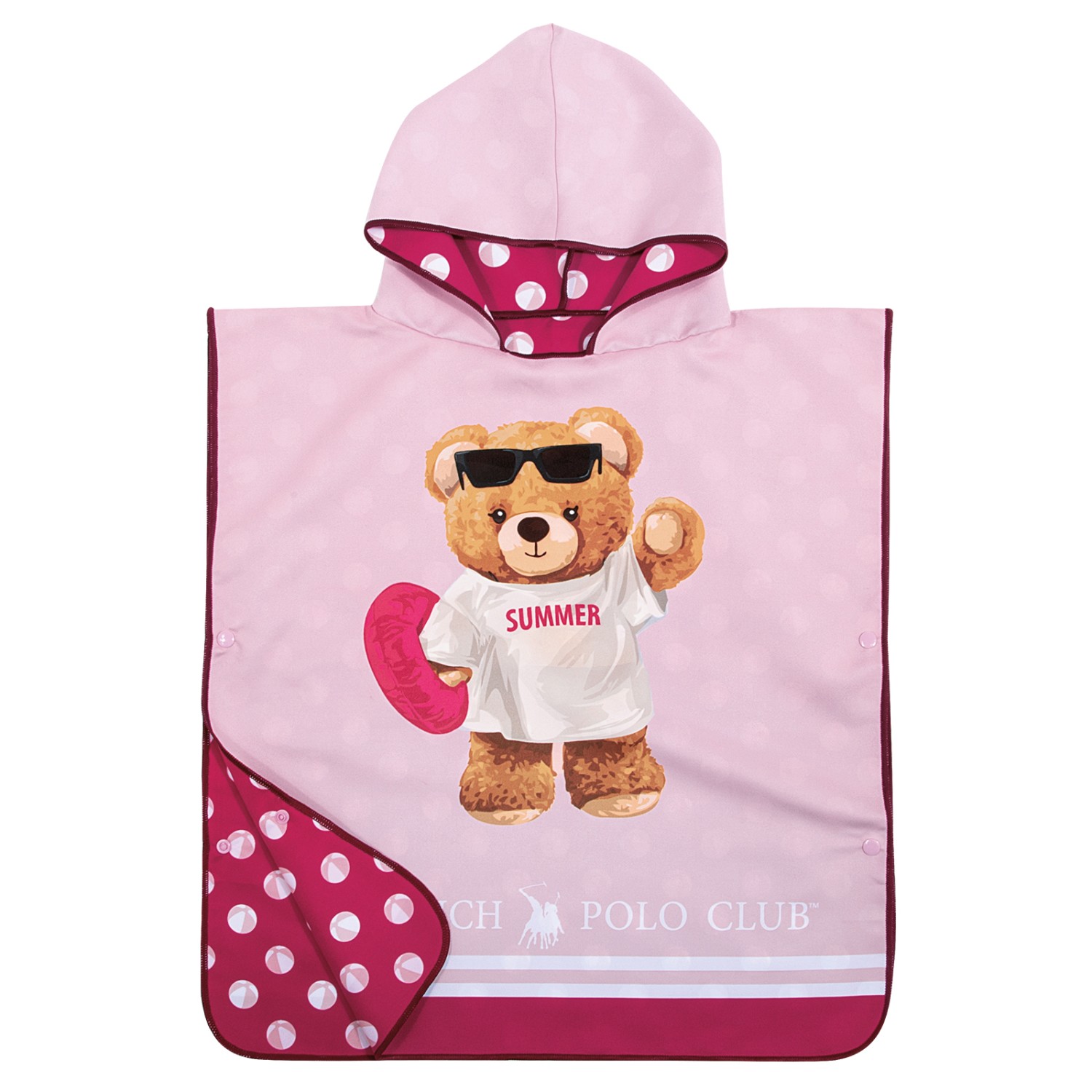 GREENWICH POLO CLUB JUNIOR ΠΟΝΤΣΟ ΘΑΛΑΣΣΗΣ 50Χ115 4039 PINK