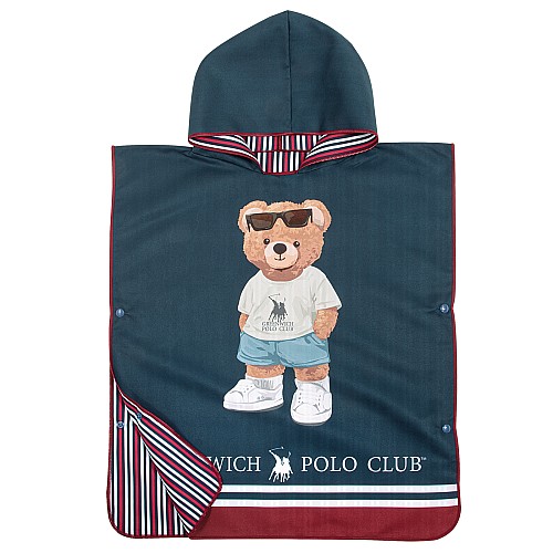 GREENWICH POLO CLUB JUNIOR ΠΟΝΤΣΟ ΘΑΛΑΣΣΗΣ 50Χ115 4042 BLUE