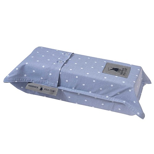 GREENWICH POLO CLUB ΣΕΝΤΟΝΙ ΜΕ ΛΑΣΤΙΧΟ ΜΟΝΟ 100*200+35 LOFT 2503 BABY BLUE
