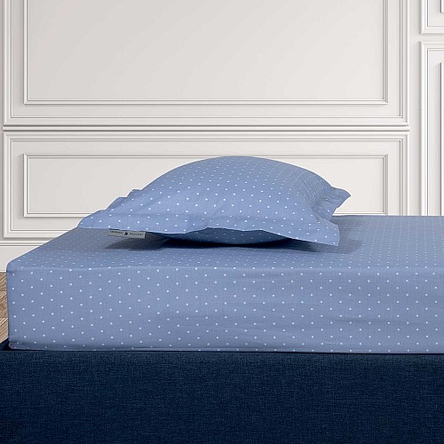 GREENWICH POLO CLUB ΣΕΝΤΟΝΙ ΜΕ ΛΑΣΤΙΧΟ ΜΟΝΟ 100*200+35 LOFT 2503 BABY BLUE
