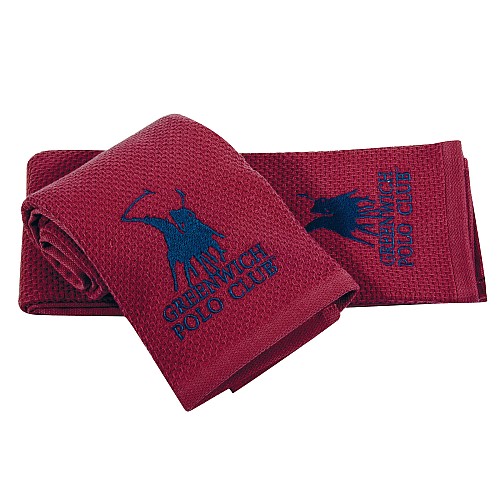 GREENWICH POLO CLUB ΠΕΤΣΕΤΕΣ ΚΟΥΖΙΝΑΣ ΣΕΤ 2TMX 40Χ60 2802 RED