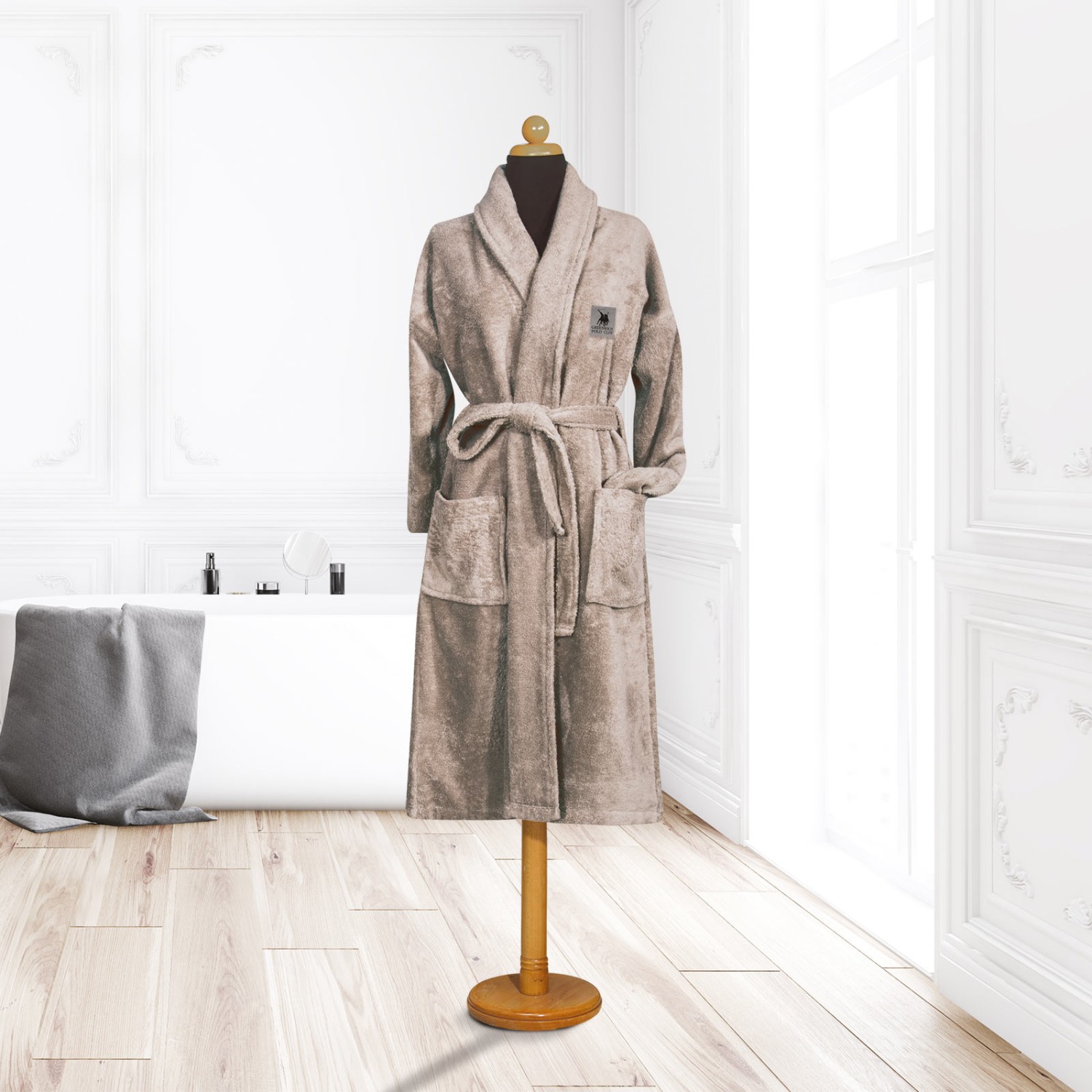 GREENWICH POLO CLUB ΜΠΟΥΡΝΟΥΖΙ LARGE DUSTY TAUPE 3202 TAUPE