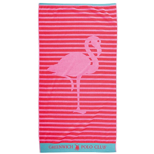 GREENWICH POLO CLUB JUNIOR ΠΕΤΣΕΤΑ ΘΑΛΑΣΣΗΣ 70Χ140 4073 PINK, RED