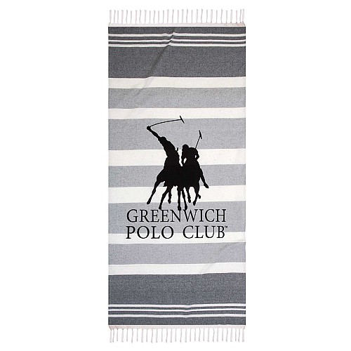 GREENWICH POLO PAREO PESTEMAL 80Χ170 3841 GREY