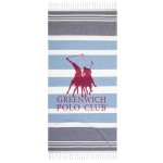 GREENWICH POLO PAREO PESTEMAL 80Χ170 3843 BLUE