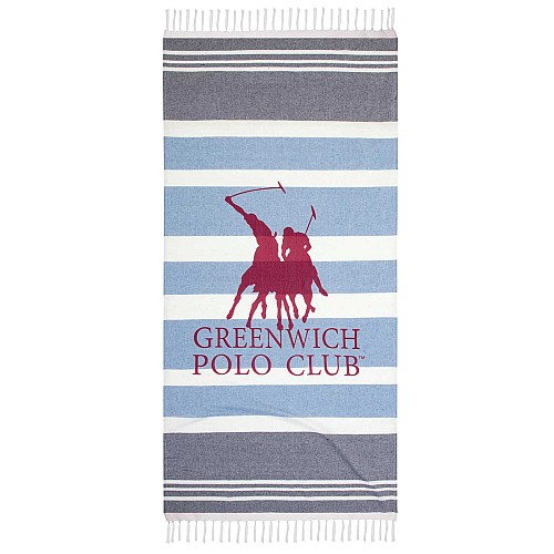GREENWICH POLO PAREO PESTEMAL 80Χ170 3843 BLUE