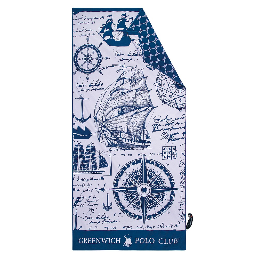 GREENWICH POLO CLUB ΠΕΤΣΕΤΑ ΘΑΛΑΣΣΗΣ 80Χ170 3909 BLUE, TAUPE