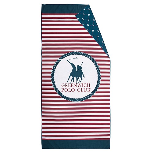 GREENWICH POLO CLUB ΠΕΤΣΕΤΑ ΘΑΛΑΣΣΗΣ 80Χ170 4027 BLUE, RED