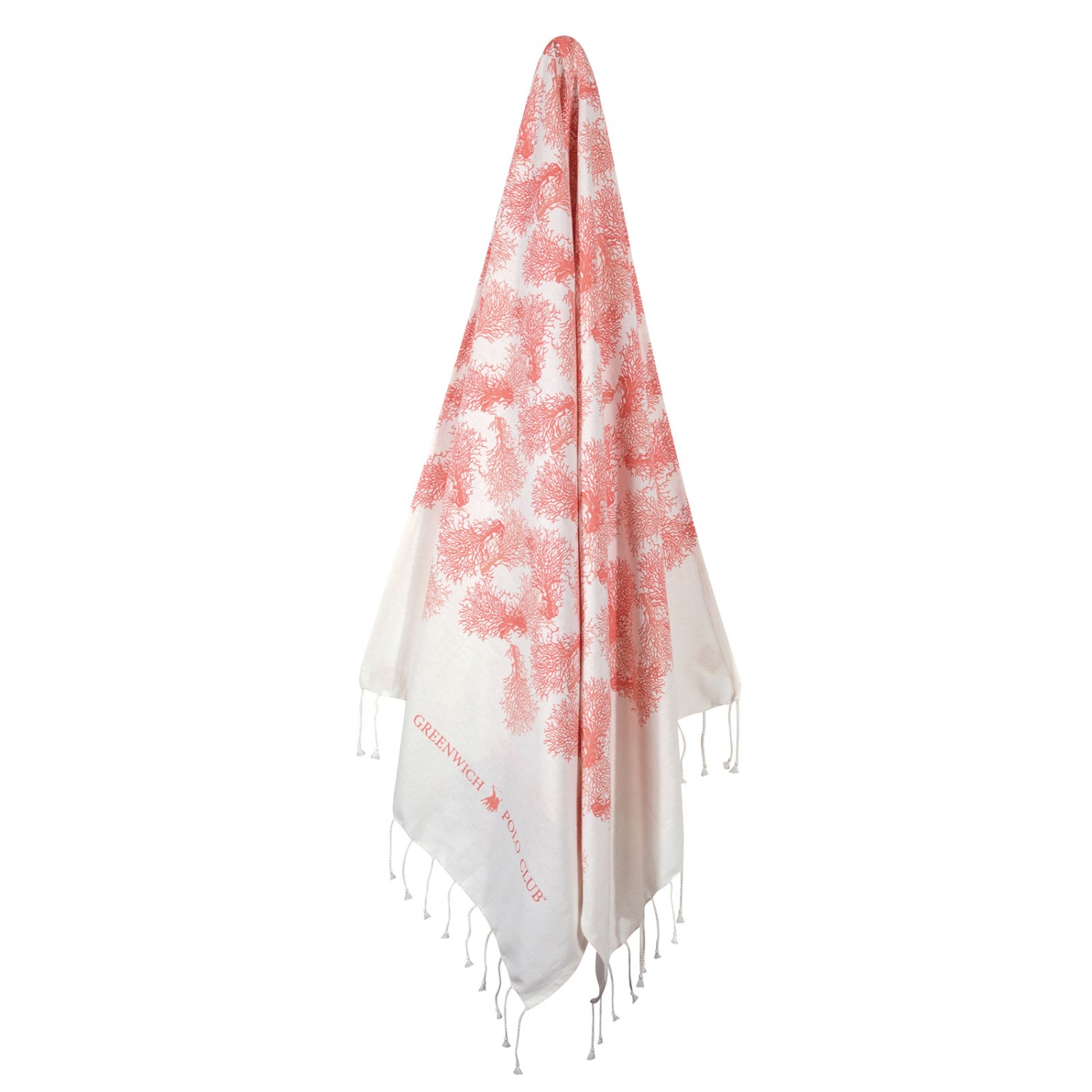 GREENWICH POLO CLUB PAREO PRINTED 80Χ180 3664 CORAL