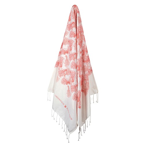 GREENWICH POLO CLUB PAREO PRINTED 80Χ180 3664 CORAL