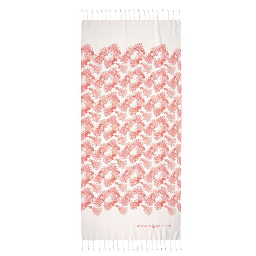 GREENWICH POLO CLUB PAREO PRINTED 80Χ180 3664 CORAL