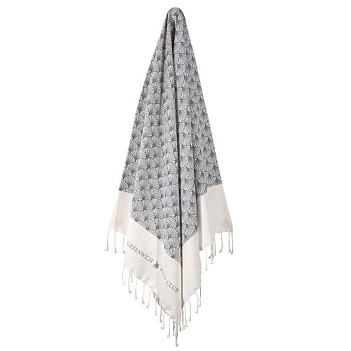 GREENWICH POLO CLUB PAREO PRINTED 80Χ180 3667 GREY