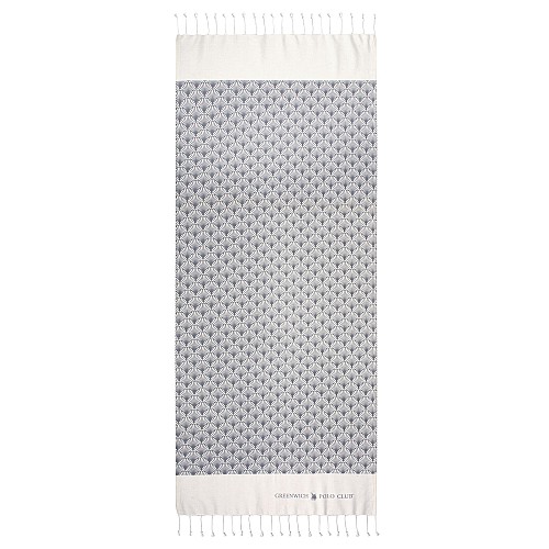 GREENWICH POLO CLUB PAREO PRINTED 80Χ180 3667 GREY