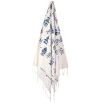 GREENWICH POLO CLUB PAREO PRINTED 80Χ180 3670 BLUE GREENWICH POLO CLUB PAREO PRINTED 80Χ180 3670 BLUE