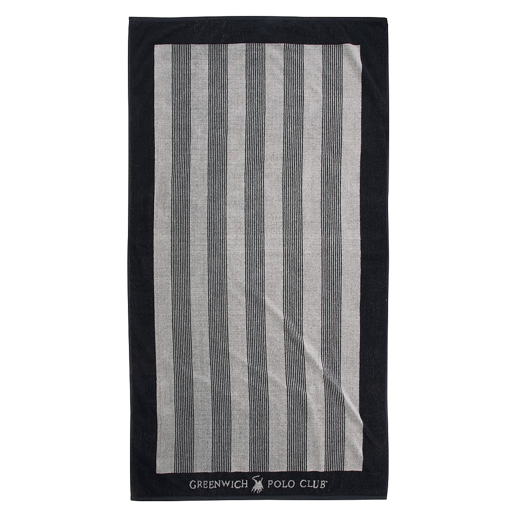 GREENWICH POLO CLUB ΠΕΤΣΕΤΑ ΘΑΛΑΣΣΗΣ 90Χ170 3886 BLACK ECRU