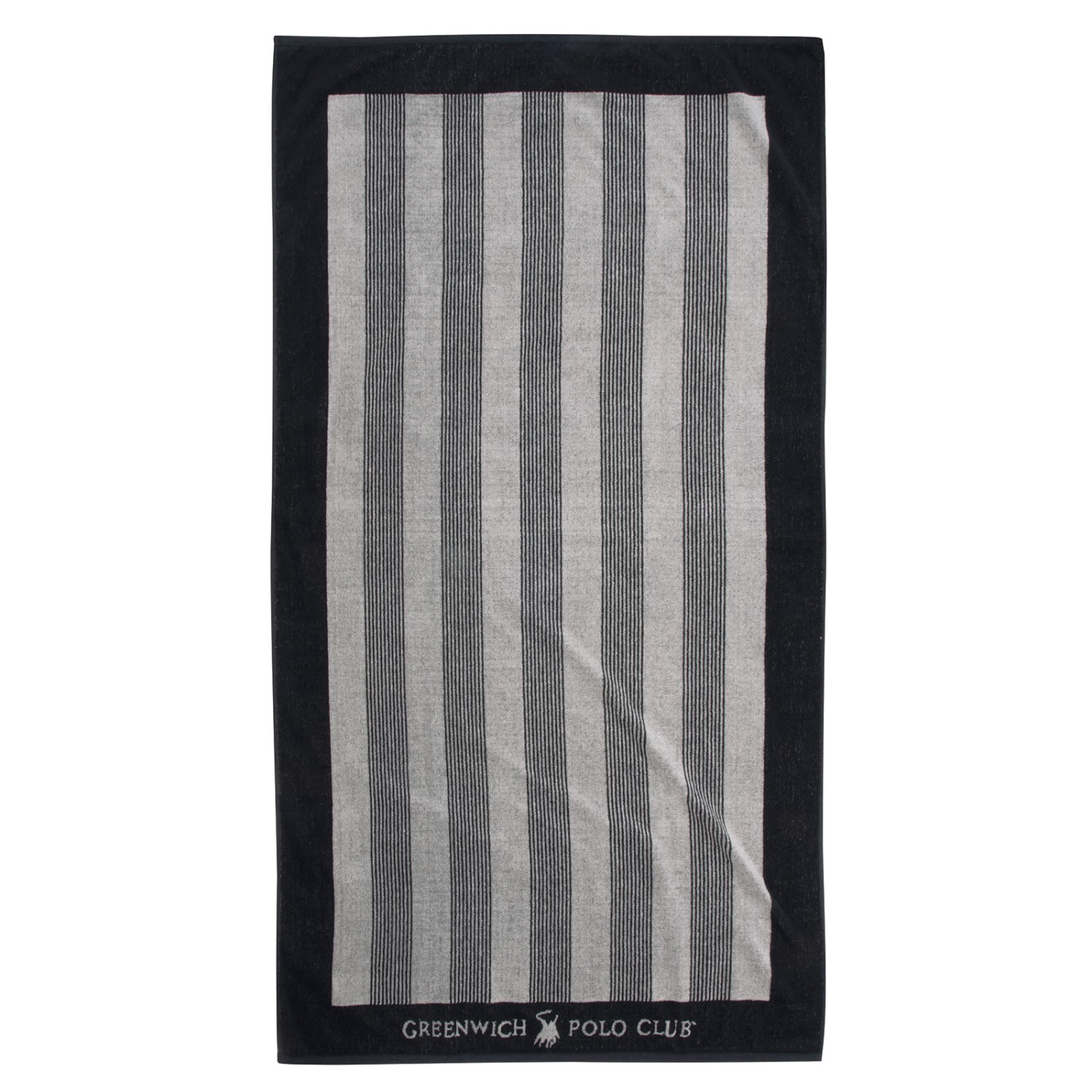 GREENWICH POLO CLUB ΠΕΤΣΕΤΑ ΘΑΛΑΣΣΗΣ 90Χ170 3886 BLACK ECRU