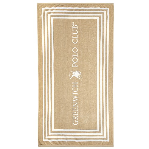 GREENWICH POLO CLUB ΠΕΤΣΕΤΑ ΘΑΛΑΣΣΗΣ 90Χ170 4053 BLACK, TAUPE