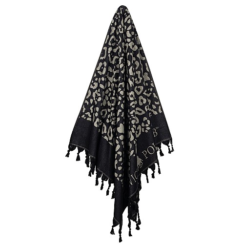 GREENWICH POLO CLUB PAREO FOUTA 90Χ170 4059 BLACK, IVORY