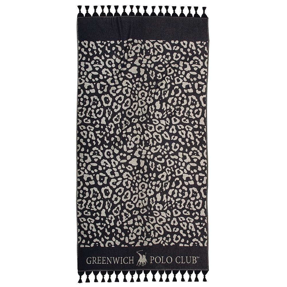 GREENWICH POLO CLUB PAREO FOUTA 90Χ170 4059 BLACK, IVORY