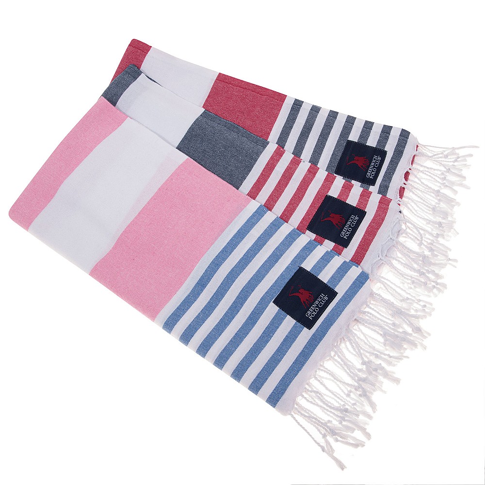 GREENWICH POLO CLUB PAREO JACQUARD 80Χ180 3814 PINK
