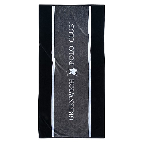 GREENWICH POLO CLUB ΠΕΤΣΕΤΑ ΘΑΛΑΣΣΗΣ 90Χ180 ESSENTAL 3865 BLACK, GREY