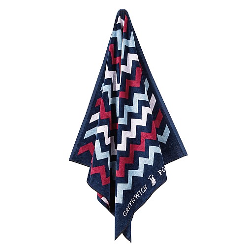 GREENWICH POLO CLUB ΠΕΤΣΕΤΑ ΘΑΛΑΣΣΗΣ 90Χ180 4008 BLUE, RED, WHITE