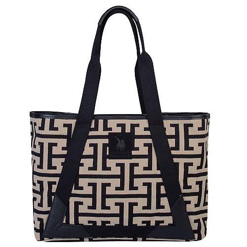 GREENWICH POLO CLUB ΤΣΑΝΤΑ 35Χ42Χ12 PREMIUM 3840 BEIGE, BLACK