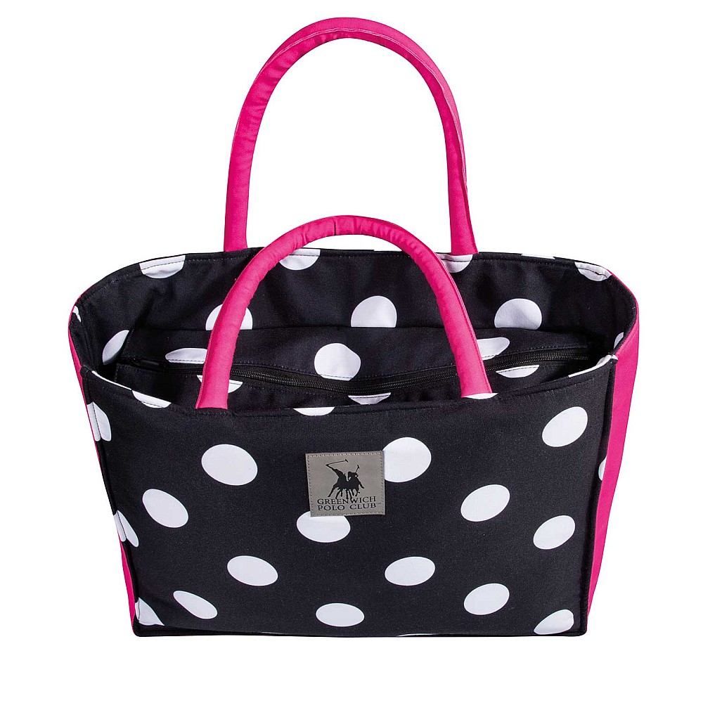 GREENWICH POLO CLUB ΤΣΑΝΤΑ ΘΑΛΑΣΣΗΣ 46X36 ESSENTIAL 4068 BLACK, FUSCHIA