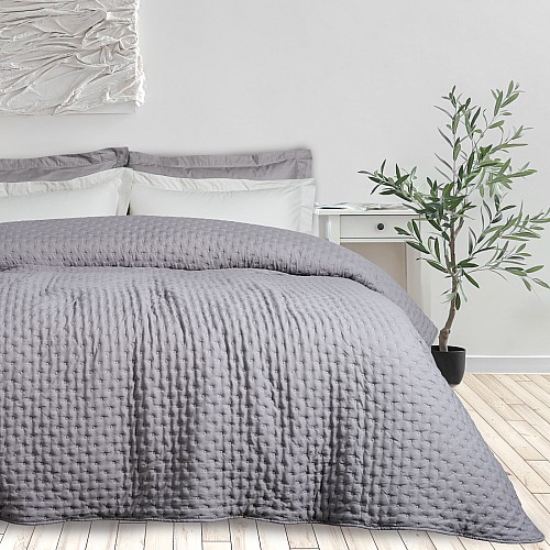 DAS HOME ΚΟΥΒΕΡΛΙ ΜΟΝΟ HAPPY 9630 GREY