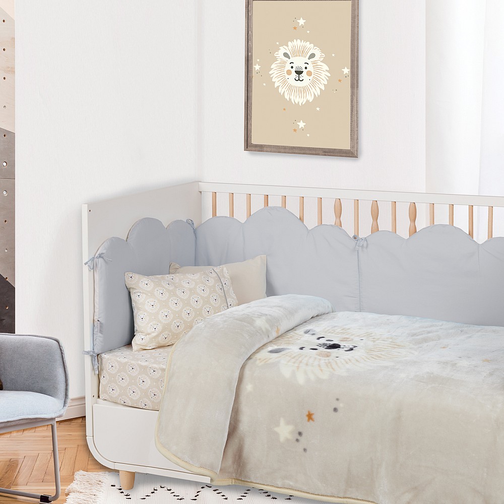 DAS BABY ΚΟΥΒΕΡΤΑ VELOUR ΚΟΥΝΙΑΣ RELAX 4979 TAUPE