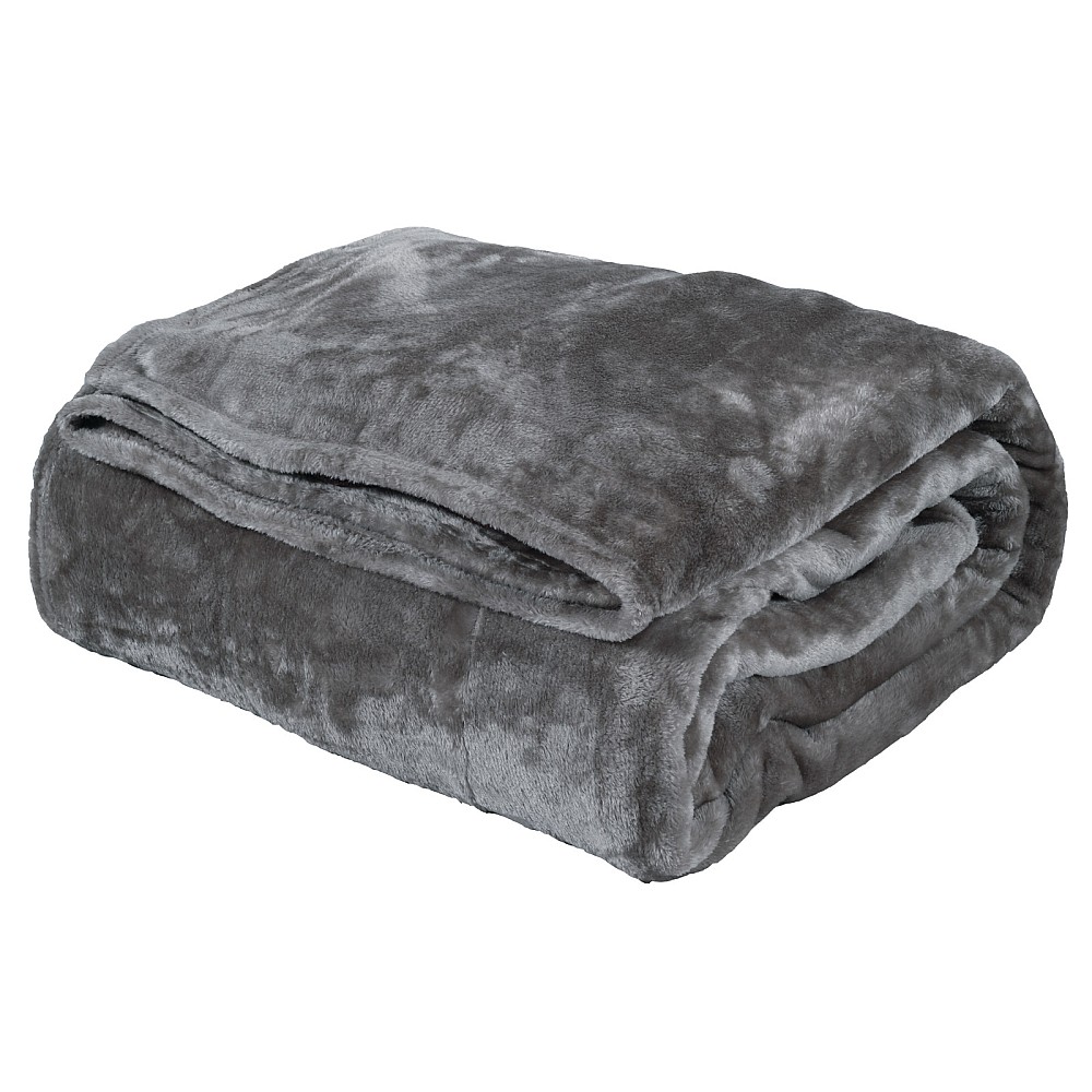 DAS HOME ΚΟΥΒΕΡΤΑ VELOUR MONH 1343 DARK GREY