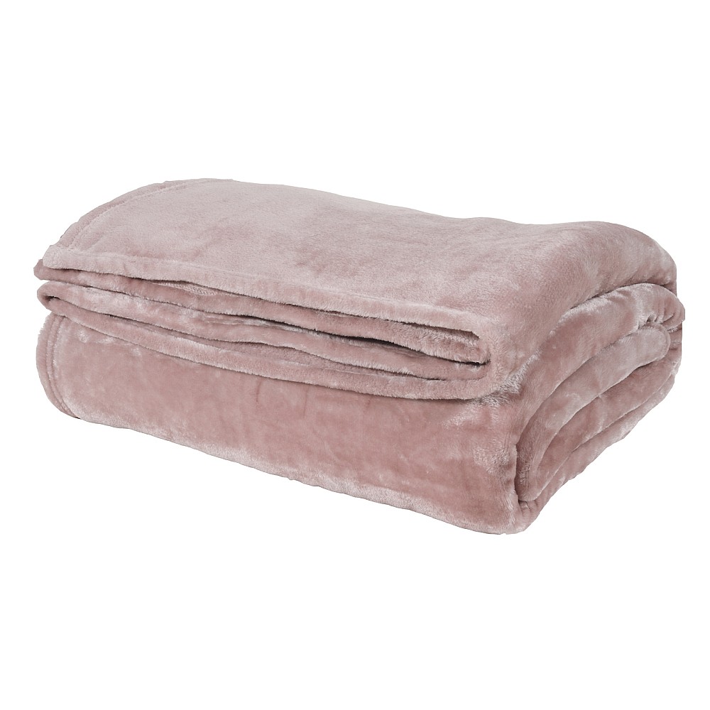 DAS HOME ΚΟΥΒΕΡΤΑ VELOUR ΥΠΕΡΔΙΠΛΗ 1346 PINK